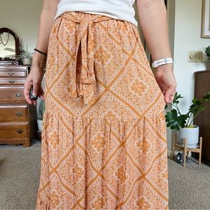 Blue Rain Maxi Skirt